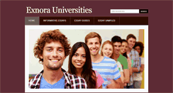 Desktop Screenshot of exnorauniversities.com