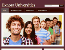 Tablet Screenshot of exnorauniversities.com